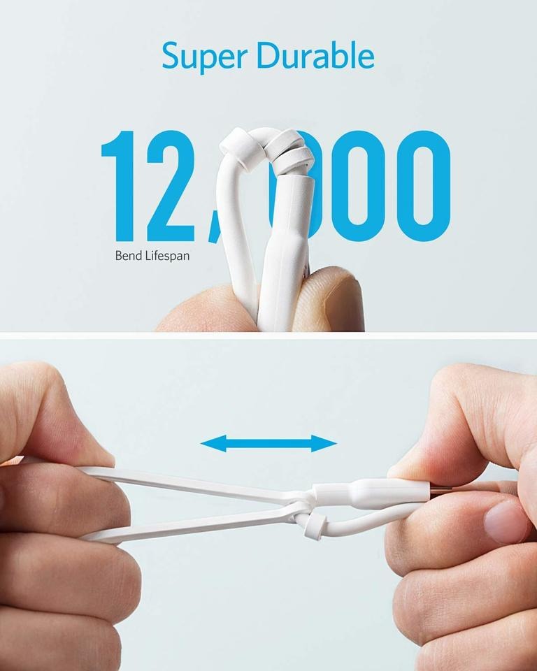 PowerLine II كيبل أنكر 3 في 1 من نوع USB-A إلى Lightning/Micro USB/USB-C مقاس 0.9 متر |أسود PowerLine II كيبل أنكر 3 في 1 من نوع USB-A إلى Lightning/Micro USB/USB-C مقاس 0.9 متر |أسود